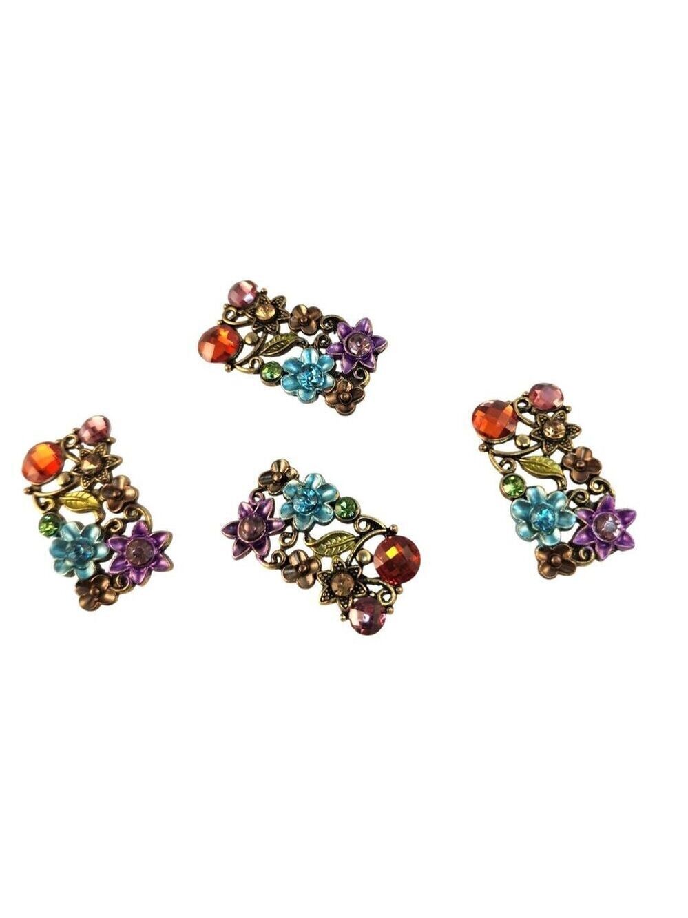 Vintage Style Floral Beads For Jewelry Making & Western Hat Decor - Colorful DIY